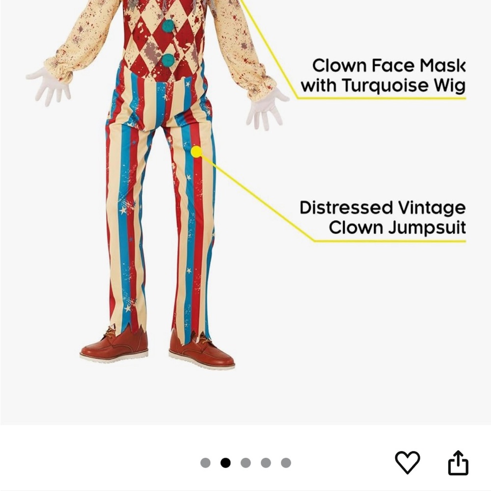 CreepyClown costume